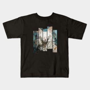 white cat Kids T-Shirt